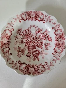 Vintage Ridgway vecchio piattino inglese bouquet Staffordshire - Foto 1 di 2