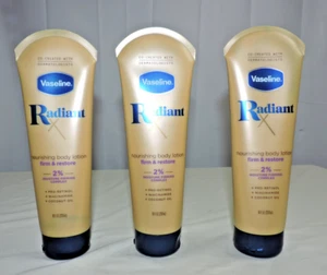Lot of 3 Vaseline Radiant X Firm & Restore Body Lotion 8 oz Each - Picture 1 of 3