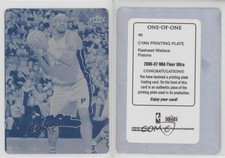2006-07 Fleer Ultra Printing Plate Cyan 1/1 Rasheed Wallace #46
