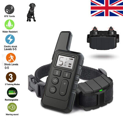 800m Waterproof Pet Dog Training Collar Rechargeable Electric Shock LCD Display • 31.57£