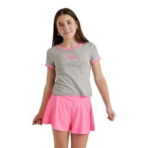 Limited Too Girls Active Flutter Short Set Size S 7/8 Pink - Picture 1 of 6