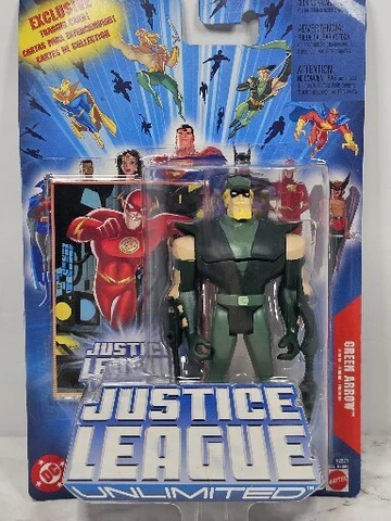 DC Comics Justice League Unlimited Green Arrow Action Figure Mattel 2004 NEW Cover