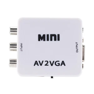 AV RCA To VGA Video Adapter HD 1080P TV Converter Switch Box S~_e - Picture 1 of 5