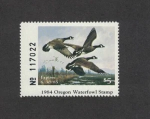 OR1 1984 OREGON FIRST of State Duck Stamp (SIEVE) OGNH EBAY LOW-OFFER? - Picture 1 of 1
