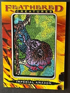 2021 Goodwin Champions Imperial Amazon Feathered Creatures Patch #FC-89 Tier 4 - Picture 1 of 2