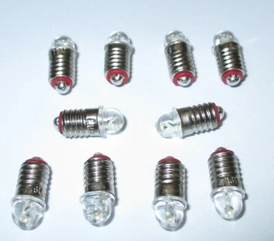 KAHLERT LED Ersatzlampen (Märklin 600100 / 600200) E5.5 16-24V - 10 Stück *NEU*