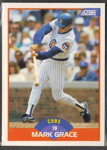 Puntuación 1989 ~ Mark Grace 362 novato *tarjeta real **envío gratuito el mismo día - Imagen 1 de 2