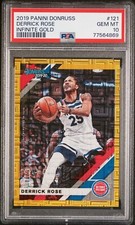 2019-20 Panini Donruss Infinite Gold /10 Derrick Rose #121 PSA 10 Gem Mint Pop 1