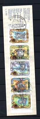 Folleto de estampillas postales de taxis de Italia 1993 (Michel MH 1) bonito usado Foto 1 de 2