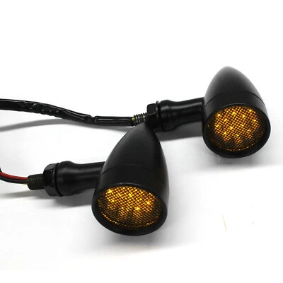 US Motorcycle 17LED Bullet Turn Signals For Harley Davidson Fatboy Dyna Softail - Image 1 of 4
