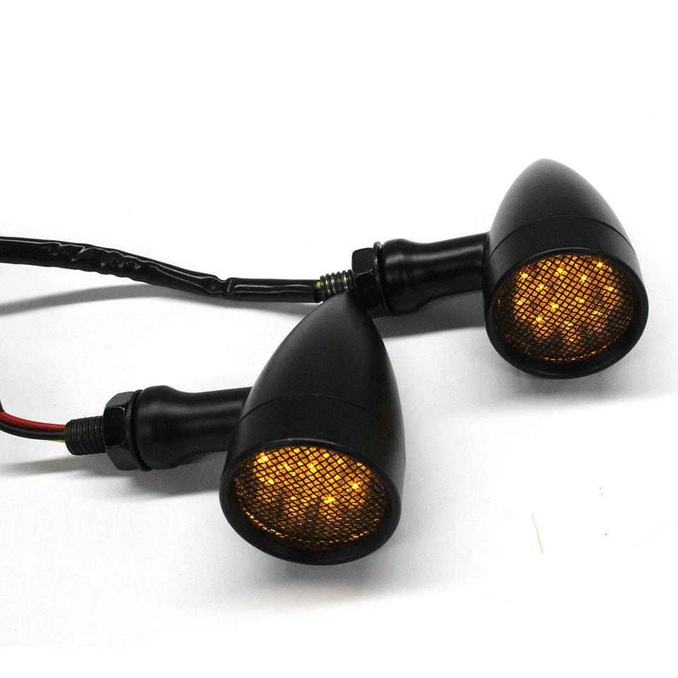 US Motorcycle 17LED Bullet Turn Signals For Harley Davidson Fatboy Dyna Softail - Image 1 of 4