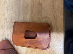 Mens FULL GRAIN LEATHER Wallet Hand Stitched Card/Cash - Picture 1 of 6