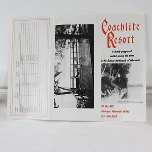Coachlite Resort Resort Brochure. Minocqua, Wisconsin. - Picture 1 of 3