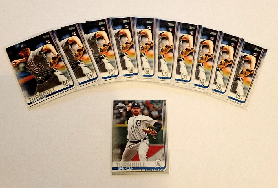 2019 Topps Spencer Turnbull Rookie Lot 11 Cards (95A) - Image 1 of 1