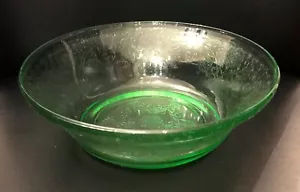 Green Florentine Number 2 Depression Glass Berry Bowl - Picture 1 of 2