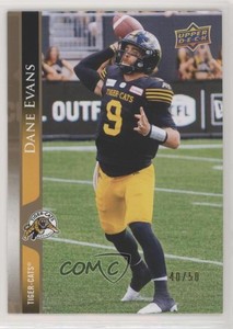 2021 Upper Deck CFL Gold /50 Dane Evans #80