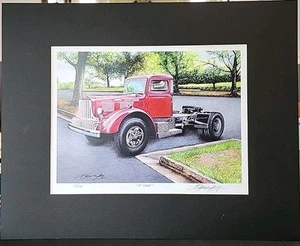 Brockway Truck "In Time" Art Print 15/150 By Jim Wonderling, Copyright 2010 - Imagen 1 de 6