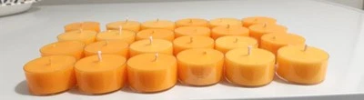 24 TEA LIGHTS IN  PUMPKIN SPICE   HIGHLY SCENTED HANDMADE - Image 1 of 4
