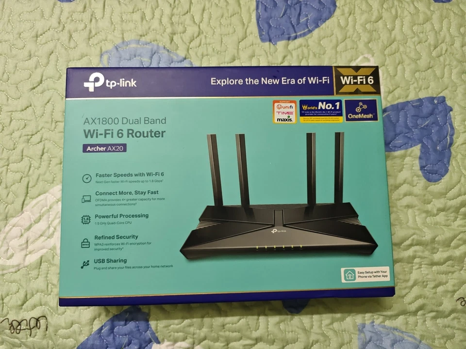 AX1800 Dual band Wi-Fi 6 Router (Archer AX20) - Image 1 of 4