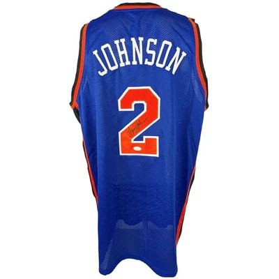 Larry Johnson autographed signed jersey NBA New York Knicks JSA COA - Image 1 of 4