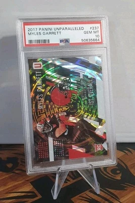 2017 Myles Garrett RC Panini Unparalled PSA 10 Gem Mint Rookie - Image 1 of 2