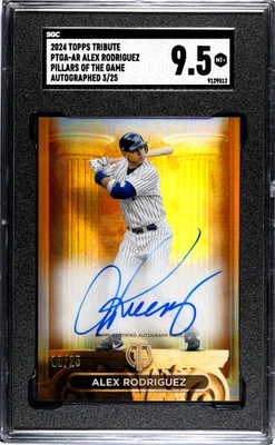 2024 Topps Tribute Alex Rodriguez #PTGA-AR Pillars Of The Game Autograph SGC 9.5 - Image 1 of 2