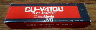 ADAPTADOR ZAPATA VIDEOCÁMARA JVC CU-V410U AÑOS 80 CAJA ORIGINAL Foto 1 de 4