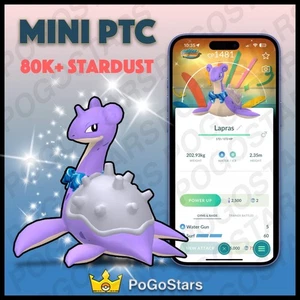 Pokémon PTC Go - Bufanda con Lapras Brillante - 80K Polvo de Estrellas✨Fondo Especial✨ - Imagen 1 de 1