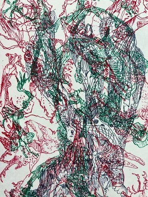 Bernard Schultze Signierte und nummerierte Original Farbradierung - Informel - Bild 1 von 4