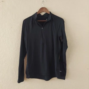 C9 Champion Black Half Zip Long Sleeve Activewear Top Sz Medium - Picture 1 of 10