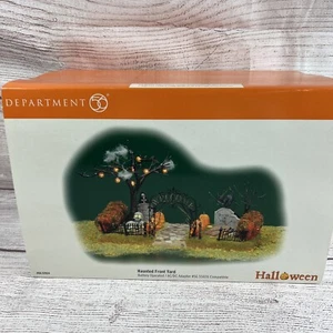 Department 56 Haunted Front Yard Halloween Series 56.52924 Tested Working - Picture 1 of 15