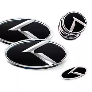 Front Rear Horn Wheel Cap K Emblem for 2014 2017 Kia Soul - Picture 1 of 9