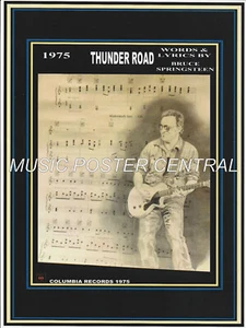 Bruce Springsteen Thunder Road Silhouette 11x17 1975 Color Poster - Picture 1 of 1