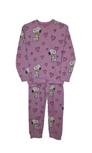 Ex M&S Peanuts Snoopy Pijama Niñas 6-16 Años NUEVO Rosa - Imagen 1 de 4