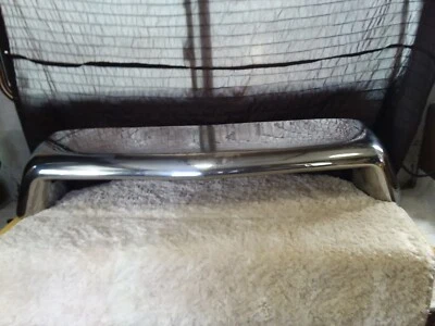1955 1956 CHROME GMC TRUCK FRONT GRILLE UPPER BAR FRONT BUMPER MOUSTACHE - Image 1 of 4