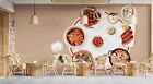 3D Dish Roasted Sausage Rice Self-adhesive Removeable Wallpaper Wall Mural1 2915
