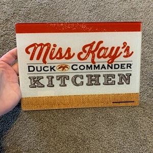 BRAND NEW!!! Miss Kay's Duck Commander Kitchen Glass Cutting Board!! - Picture 1 of 4