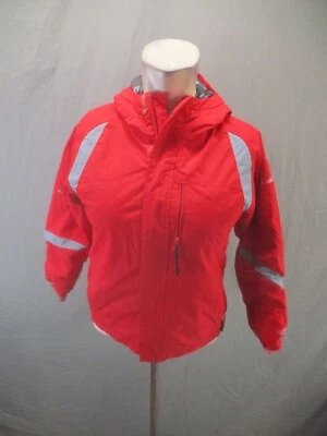 Jaqueta Columbia OMNI-HEAT tamanho 8 meninas vermelha 100% náilon zíper completo isolada 986 - Imagem 1 de 4
