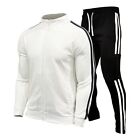 New Mens Sweat Track Suit Zip Up Comfy Joggers Pants Sportswear Gym Outdoor