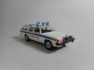 Brekina 1:87 1979 Ford Ltd. Station Wagon CHICAGO POLICE Modelo Listo - Imagen 1 de 5