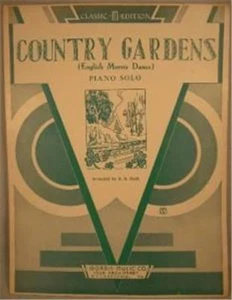Vintage Sheet Music Country Gardens English Morris Dance Solo Piano 1941 - Picture 1 of 3