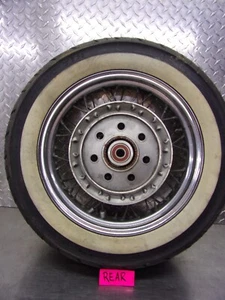 226 G KAWASAKI VULCAN  VN 1500 CLASSIC 2001 OEM  REAR WHEEL - Picture 1 of 8