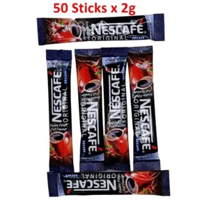 Nescafe Original Decaf Instant Coffee sachets Decaffeinated - 50 Sticks x 2g - Picture 1 of 1