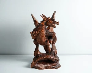 Dragon with Wings Statue, Art, Dragon Figurine, Mythology Animal, End Year Gift - Picture 1 of 12