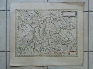 GRANDE CARTE BLAEU (50 x 59 cm) du XVII° : Duché de NEVERS, MORVAN, BERRY. - Imagen 1 de 8