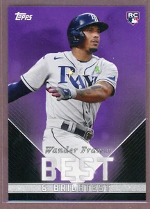 2022 Topps X Wander Franco Collection Purple #30 Wander Franco RC (Rays)/25 - Picture 1 of 2