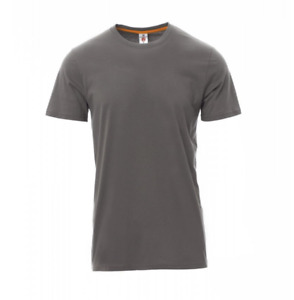 PAYPER SUNSET T-Shirt Maglia Uomo Manica Corta 100% Cotone Maglietta da Lavoro