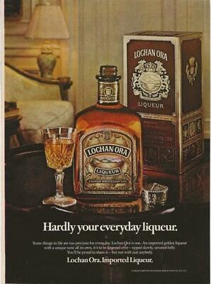 Stampa Vintage Pubblicità Lochan Ora Liquore Difficilmente Il Tuo Liquore Quotidiano Maggio 1979 11"x8" - Immagine 1 di 4