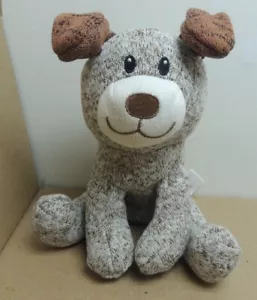Animal Adventure Pullover Stricksocke Bär Hund Plüsch braun genähte Augen EUC 2016 8 Zoll - Bild 1 von 4