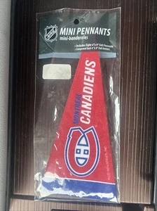 Mini banderín Montreal Canadiens NHL 9"x4",8 piezas pack, nuevo, fieltro, hecho en USA - Imagen 1 de 2